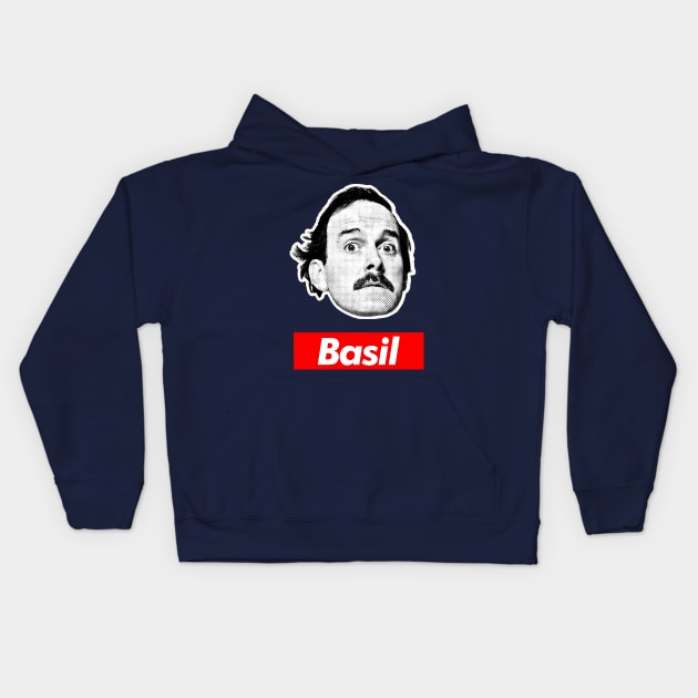 Basil Fawlty - Classic British TV Comedy Gift Kids Hoodie by DankFutura